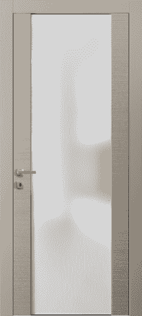 Дверь межкомнатная 4034 ТБСК Матовый триплекс. Цвет Таеда бисквитный. Материал Таеда эмаль. Коллекция Avant. Картинка.