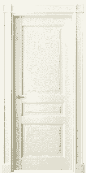 Дверь межкомнатная 6325 МБМ . Цвет Бук молочно-белый. Материал Массив бука эмаль. Коллекция Toscana Elegante. Картинка.