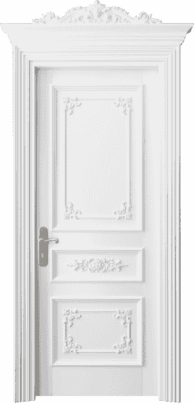 Дверь межкомнатная 6503 ББЛ. Цвет Бук белоснежный. Материал Массив бука эмаль. Коллекция Imperial. Картинка.