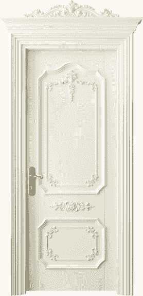 Дверь межкомнатная 6603 БМБ . Цвет Бук молочно-белый. Материал Массив бука эмаль. Коллекция Imperial. Картинка.
