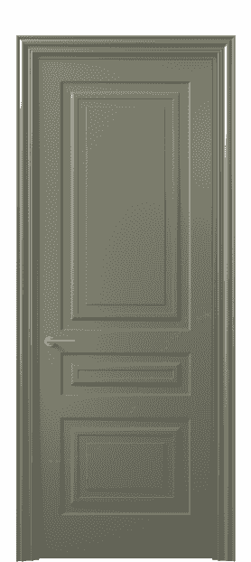 Дверь межкомнатная 8411 МОТ. Цвет Матовый оливковый тёмный. Материал Гладкая эмаль. Коллекция Mascot. Картинка.
