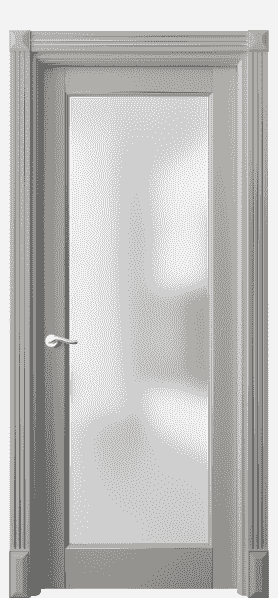 Дверь межкомнатная 0700 БНСРС САТ. Цвет Бук нейтральный серый серебро. Материал  Массив бука эмаль с патиной. Коллекция Lignum. Картинка.