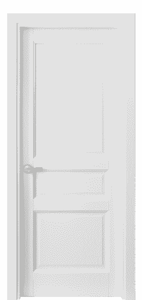 Дверь межкомнатная 1431 МБЛ. Цвет Матовый белоснежный. Материал Гладкая эмаль. Коллекция Galant. Картинка.