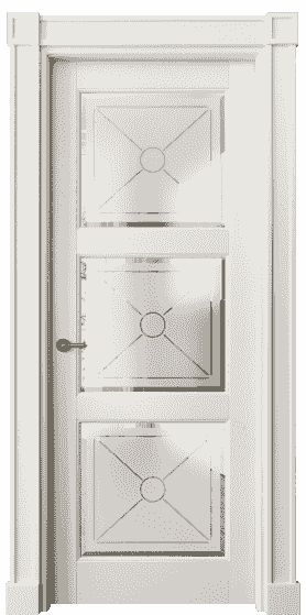 Дверь межкомнатная 6310 БВЦ Сатинированное стекло с гравировкой и фацетом. Цвет Бук венециана. Материал Массив бука с патиной. Коллекция Toscana Litera. Картинка.