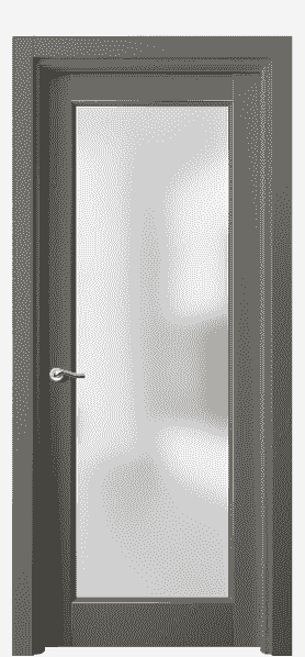 Дверь межкомнатная 0700 БКЛСП САТ. Цвет Бук классический серый позолота. Материал  Массив бука эмаль с патиной. Коллекция Lignum. Картинка.
