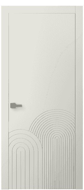 Дверь межкомнатная 8059 МЖМ . Цвет Матовый жемчужный. Материал Гладкая эмаль. Коллекция Linea. Картинка.