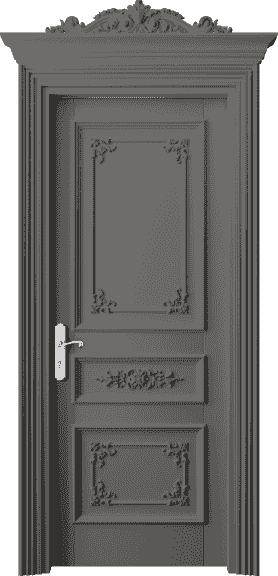 Дверь межкомнатная 6503 БКЛС. Цвет Бук классический серый. Материал Массив бука эмаль. Коллекция Imperial. Картинка.