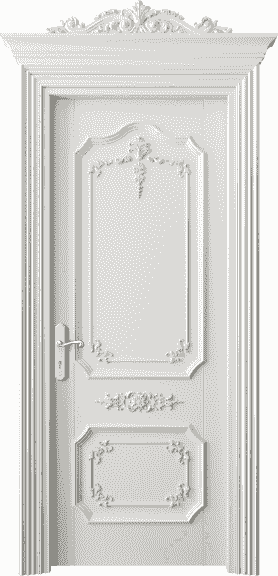 Дверь межкомнатная 6603 БС . Цвет Бук серый. Материал Массив бука эмаль. Коллекция Imperial. Картинка.