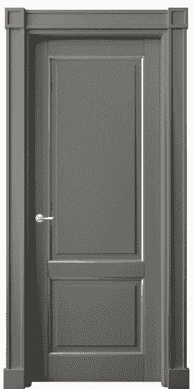 Дверь межкомнатная 6303 БКЛСС. Цвет Бук классический серый с серебром. Материал  Массив бука эмаль с патиной. Коллекция Toscana Plano. Картинка.