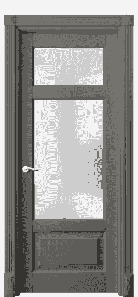 Дверь межкомнатная 0720 ДКЛС САТ. Цвет Дуб классический серый. Материал Массив дуба эмаль. Коллекция Lignum. Картинка.