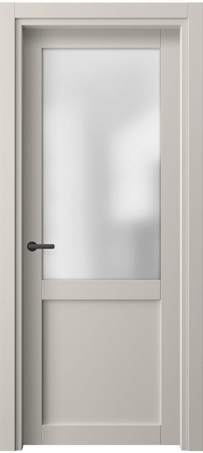 Межкомнатная дверь Нео 2122 ПЭТ светло-серый Сатинированное стекло Цена 25749 ₽ | Volhovec