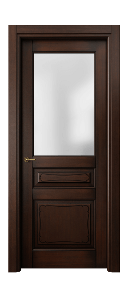 Межкомнатная дверь Toscana Elegante 6324 Бук тёмный с патиной Сатинированное стекло Цена 129690 ₽ | Volhovec