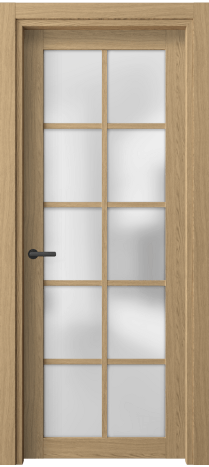 Межкомнатная дверь Neo 2106 Жемчужный дуб Сатинированное стекло Цена 38220 ₽ | Volhovec