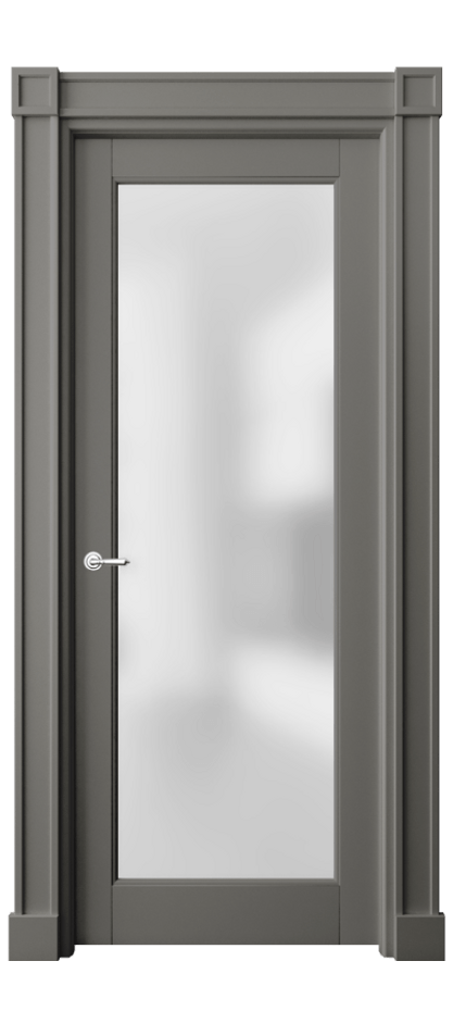 Межкомнатная дверь Toscana Plano 6300 Бук классический серый Сатинированное стекло Цена 97983 ₽ | Volhovec