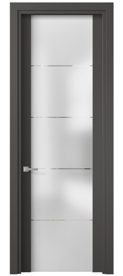 Дверь межкомнатная Planum 4114 ПЭТ графитовый Сатинированное стекло с гравировкой «КВАДРО», триплекс Гладкий наличник ПЭГФ Цена 33260 ₽ Наличники уже входят в базовый комплект. Фабрика дверей Волховец 8 (800) 551 43 19 Межкомнатная дверь Planum 4114 ПЭТ графитовый Сатинированное стекло с гравировкой «КВАДРО», триплекс Цена 33260 ₽ | Volhovec