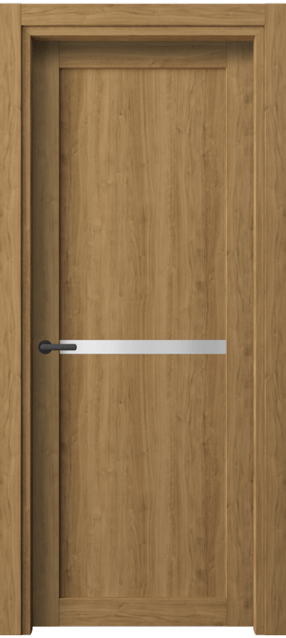 Межкомнатная дверь Нео 2112 Грецкий орех Сатинированное стекло Цена 28779 ₽ | Volhovec