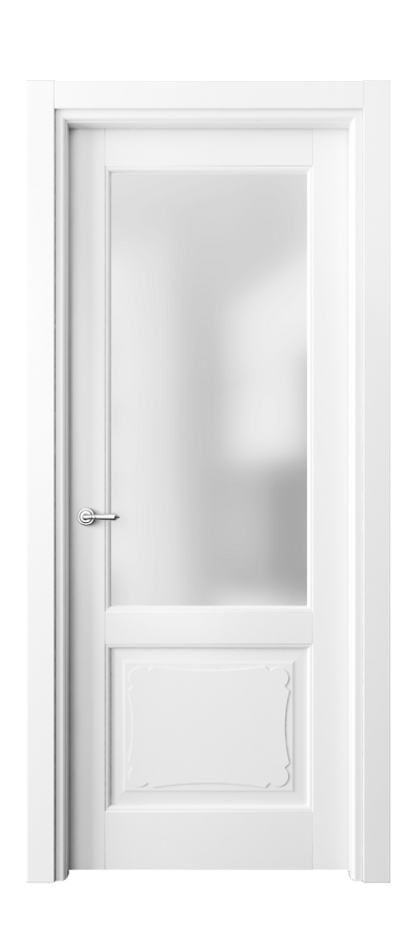 Межкомнатная дверь Toscana Elegante 6322 Бук белоснежный Сатинированное стекло Цена 91799 ₽ | Volhovec