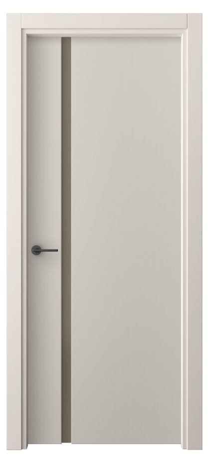 Межкомнатная дверь Фридом 4222 ПЭТ светло-серый Сатинированное бронзовое стекло, триплекс Цена 30799 ₽ | Volhovec