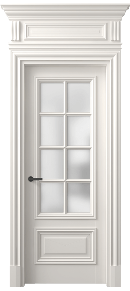 Межкомнатная дверь Antique 7316 Бук пудровый белый Сатинированное стекло Цена 168729 ₽ | Volhovec