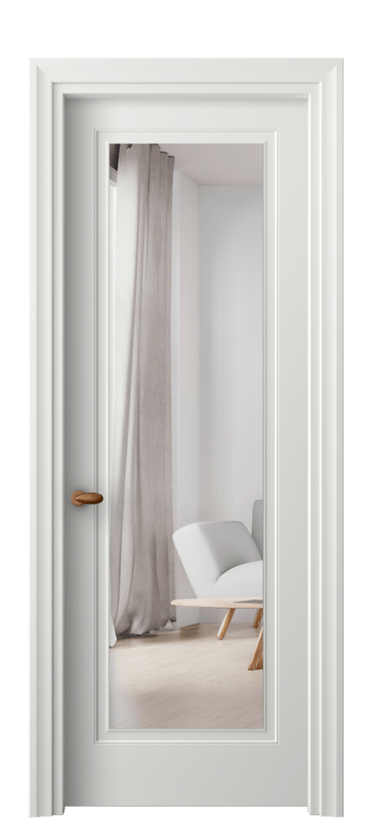 Межкомнатная дверь Esse 8503 Матовый светло-серый Двустороннее зеркало, триплекс Цена 50639 ₽ | Volhovec