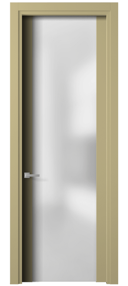 Межкомнатная дверь Planum 4114 Матовый белоснежный Сатинированное стекло Цена 57999 ₽ | Volhovec