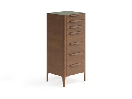 Мебель Комод Piega 7 ящиков. Цвет Дуб каштановый матовый. Материал Массив дуба матовый. Коллекция Комод Piega 7 ящиков. Картинка.