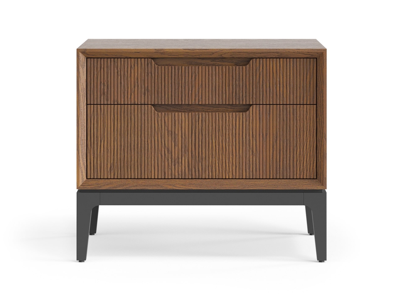 Тумба прикроватная Velvet 2 ящика дуб туманный матовый