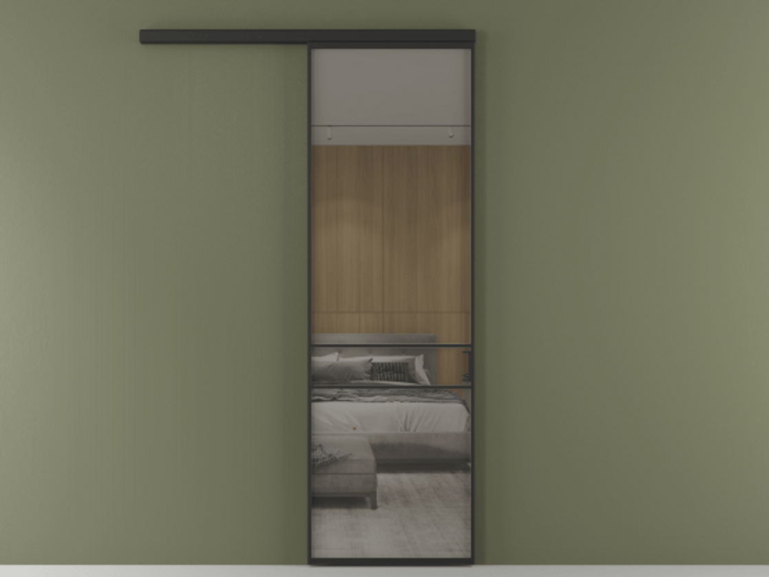 Перегородка Формато вдоль стены 1 створка АЛПР 040.02 Алюминий Черный Рефлективное серое стекло "Стопсол", калёное. Скрытый короб ЧЕР Цена 108300 ₽ 1. Полотно (800/2100 мм)
2. Комплект установки раздвижной системы
3. Базовый комплект фурнитуры
4.Ручка Рондо. Фабрика дверей Волховец 8 (800) 551 43 19 Перегородка Формато вдоль стены 1 створка АЛПР 040.02 Алюминий Черный Рефлективное серое стекло "Стопсол", калёное Цена 108300 ₽ | Volhovec