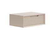 Тумба подвесная прикроватная Velvet 1 ящик Матовый бисквитный