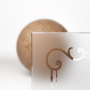 Сатинированное стекло Вензель