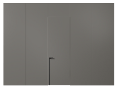 Панели для отделки стен Панель Эмаль. Цвет Матовый классический серый. Материал Гладкая эмаль. Коллекция Эмаль. Картинка.