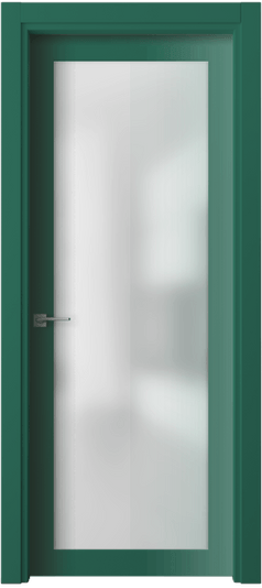 Дверь межкомнатная 2102 - quadro Патиново-зелёный RAL 6000. Цвет RAL. Материал Гладкая эмаль. Коллекция Quadro. Картинка.