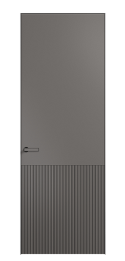 Дверь межкомнатная АКП 8204 МКЛС Матовый классический серый. Цвет Матовый классический серый. Материал Гладкая эмаль. Коллекция Velvet. Картинка.