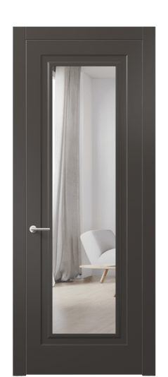 Межкомнатная дверь АКП 8403 МАН Матовый антрацит Зеркало. Цвет Матовый антрацит. Материал Гладкая эмаль. Коллекция Mascot. Фото. Дверь межкомнатная АКП 8403 МАН Матовый антрацит Зеркало. Цвет Матовый антрацит. Материал Гладкая эмаль. Коллекция Mascot. Картинка.