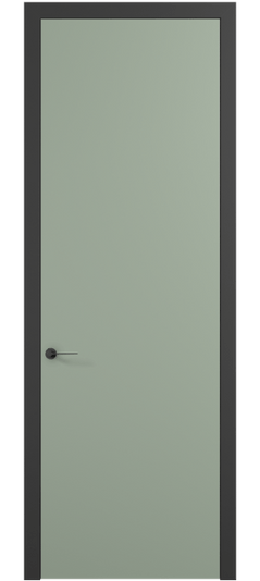 Дверь межкомнатная 0010 ПЭСО . Цвет ПЭТ светло-оливковый. Материал ПЭТ. Коллекция Planum Pro. Картинка.
