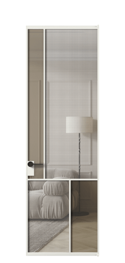 Межкомнатная дверь АЛПЛ041.20 АССР MS+Бронза триплекс. Цвет Алюминий светло-серый. Материал Алюминий в эмали. Коллекция Mosaic. Фото. Дверь межкомнатная АЛПЛ041.20 АССР MS+Бронза триплекс. Цвет Алюминий светло-серый. Материал Алюминий в эмали. Коллекция Mosaic. Картинка.