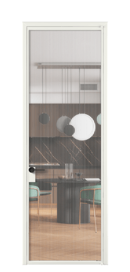 Дверь межкомнатная АЛПЛ040.01 АССР MORU. Цвет Алюминий светло-серый. Материал Алюминий в эмали. Коллекция Formato. Картинка.