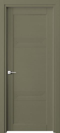 Дверь межкомнатная 6111 Оливково-серый RAL 7002. Цвет RAL. Материал Массив дуба эмаль. Коллекция Ego. Картинка.