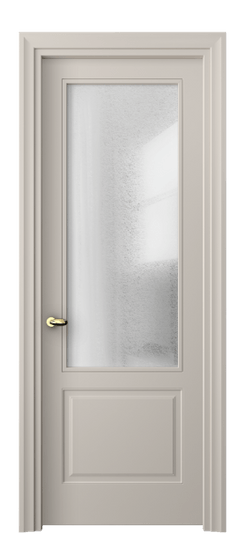 Дверь межкомнатная 8552 МСБЖ ЛЕД. Цвет Матовый светло-бежевый. Материал Гладкая эмаль. Коллекция Esse. Картинка.