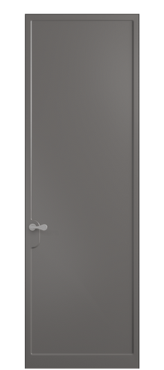 Дверь межкомнатная 7501 МКЛС. Цвет Матовый классический серый. Материал Гладкая эмаль. Коллекция Softform. Картинка.