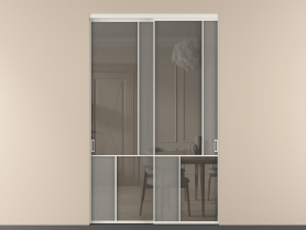 Алюминевая перегородка vnt2_1 БЕЛ. Цвет Алюминий Белый. Материал Алюминий. Коллекция Перегородка Мозаик внутри проёма 2 створки. Фото. Алюминевая перегородка vnt2_1 БЕЛ. Цвет Алюминий Белый. Материал Алюминий. Коллекция Перегородка Мозаик внутри проёма 2 створки. Картинка.