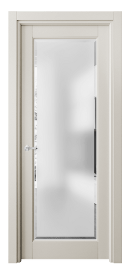 Дверь межкомнатная 6300 МОС САТ-Ф. Цвет Матовый облачно-серый. Материал Гладкая эмаль. Коллекция Тоскана Ромбо. Картинка.