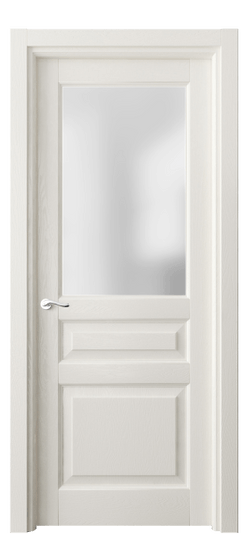 Дверь межкомнатная 0710 ДБЖ САТ. Цвет Дуб жемчуг. Материал Массив дуба эмаль. Коллекция Лигнум. Картинка.