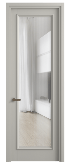 Дверь межкомнатная 6702 МТСР MORU. Цвет Матовый тёплый серый. Материал Гладкая эмаль. Коллекция Шарм. Картинка.
