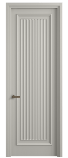Дверь межкомнатная 6701 МТСР. Цвет Матовый тёплый серый. Материал Гладкая эмаль. Коллекция Шарм. Картинка.