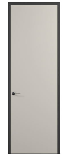 Дверь межкомнатная 0010 АКП ПЭСС. Цвет ПЭТ светло-серый. Материал ПЭТ. Коллекция Planum Pro. Картинка.