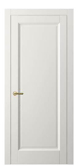 Дверь межкомнатная 1401 СТБЛ. Цвет Софт-тач белоснежный. Материал Полипропилен. Коллекция Galant. Картинка.