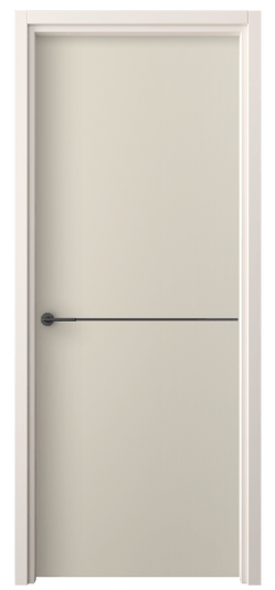 Дверь межкомнатная 4207 ПЭСБ. Цвет ПЭТ светло-бежевый. Материал ПЭТ. Коллекция Freedom. Картинка.