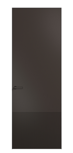 Дверь межкомнатная АКУ 8202 МАН Матовый антрацит. Цвет Матовый антрацит. Материал Гладкая эмаль. Коллекция Velvet. Картинка.