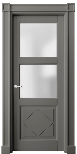 Дверь межкомнатная 6348 БКЛС САТ. Цвет Бук классический серый. Материал Массив бука эмаль. Коллекция Toscana Rombo. Картинка.